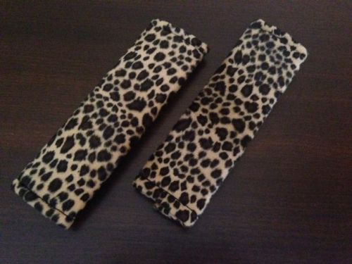 Nwot! leopard fur set belt cover