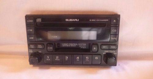 97-03 subaru legacy forester radio 6 cd tape face plate p123 86201fc080 jd102712