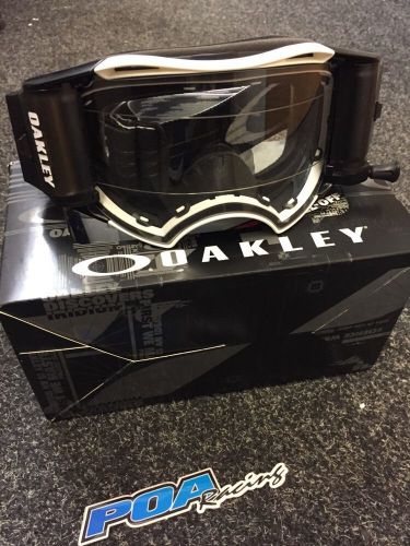 New oakley airbrake mx roll off goggle matte white speed