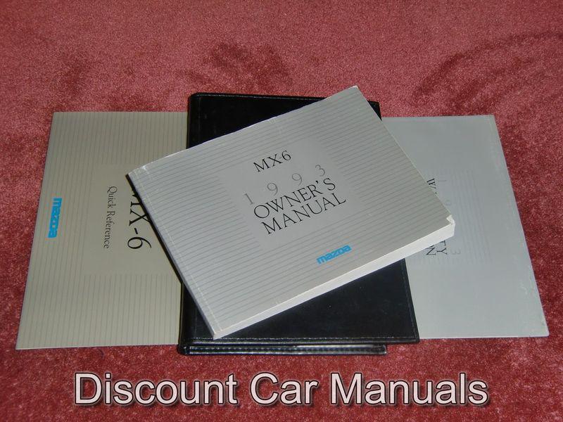 ★★ 1993 mazda mx-6 owners manual portfolio 93!! ★★