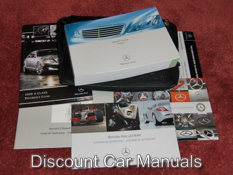 ★★ 2008 mercedes s550 s600 s63 s65 owners manual set 08!! ★★