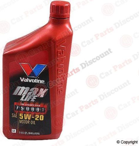 New valvoline engine oil, 5w-20, 1qt, vv169
