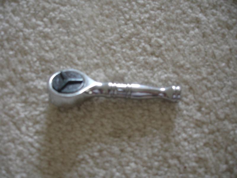 Snap-on 1/4" round head standard handle ratchet (tkn72)