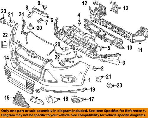 Ford oem cp9z17e811c front bumper-hole cover