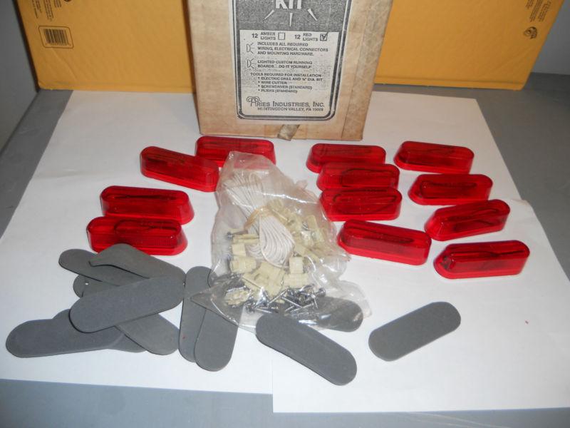 Running board lite kit new 12 piece red lights custom kit