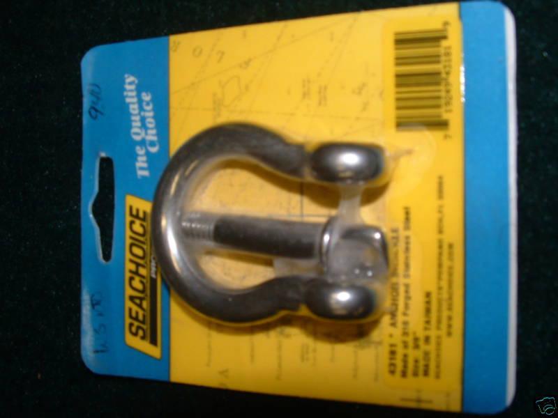 Shackle stainless anchor line shackle  50-43161 1/4 ne