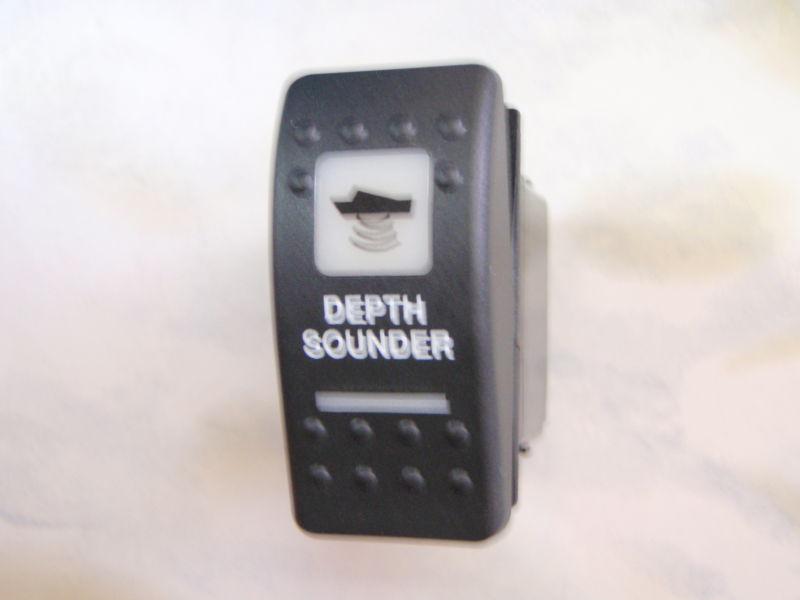 Depth sounder switch boat on/off v1d1 black carling contura ii 2 white lighted