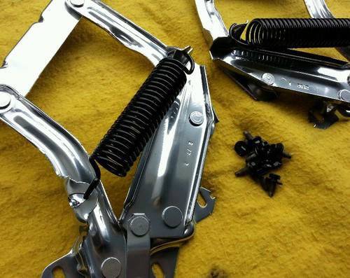 1973-79 Ford Truck 78-79 Bronco Hood Hinges powdercoated High Gloss Chrome Oem, US $129.00, image 3