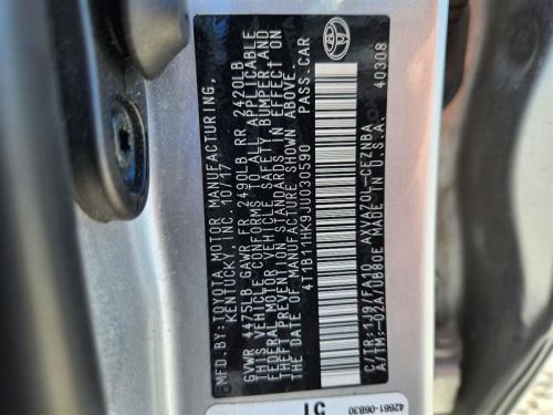 2018 Toyota CAMRY Driver Steering Wheel Air Bag North America Built, US $274.00, image 2