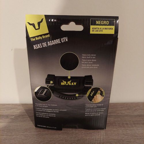 The bully brand utv jeep, bronco grab handles black fits most utvs rubber handle