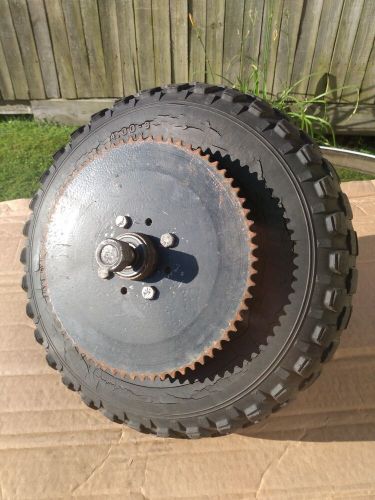 1970 hpe cat muskin mini bike rear wheel vinatge mini bike wheel