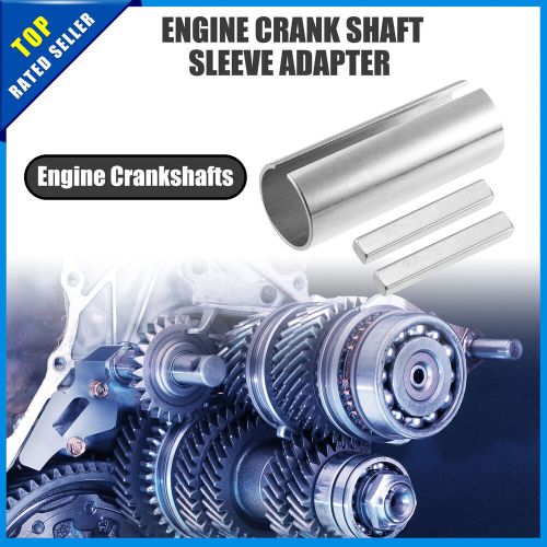 Universal 1" to 9/8" engine pulley crank shaft sleeve adapter step key pack of 1
