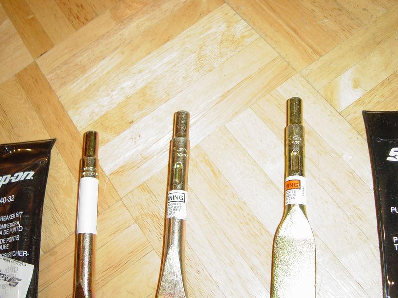 SNAP ON TOOLS NEW 3 PIECE NON TURNING BIT SET, AIR HAMMER BITS , US $29.99, image 2