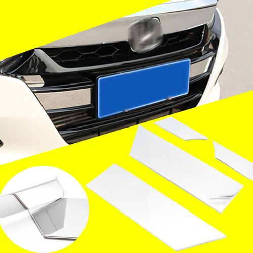 Steel Chrome AUTO Grille Grill Strip Overlay Trims 4pcs For Honda Accord 2018-21, US $14.00, image 7