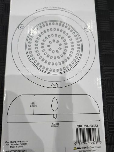 Seavolt 4 3/4" underwater led light with stainless steel housing, rgbw