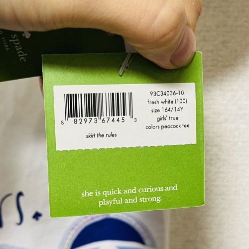 Kate Spade T-Shirt With Tag Peacock 160 164/14Y, US $78.54, image 8