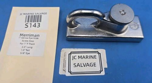 1" merriman stainless eye slide- screw stop - s143