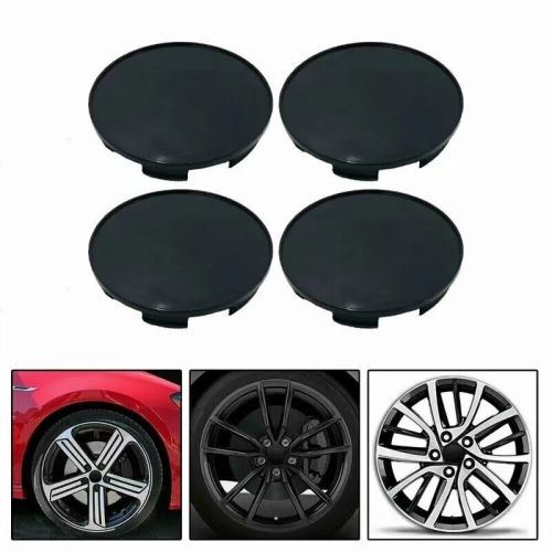 4pcs 68mm black wheel hubs center hub cap universal wheel rim hub cover caps