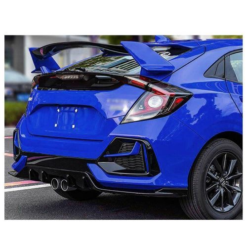 For 2017-2021 Civic Fk4 Fk7 5dr Hatchback Blue+black Type-r Style Spoiler Wing, US $287.99, image 2