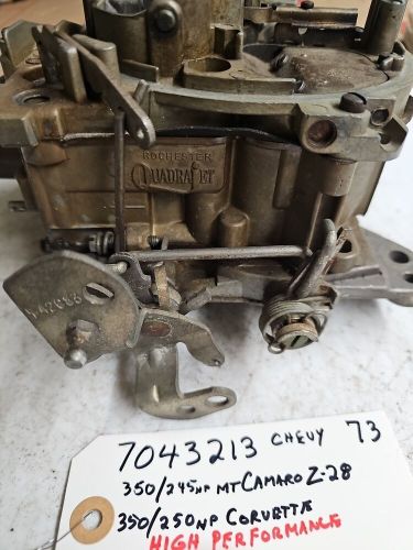 7043213 1183 Chevy Camaro Z-28 Corvette 1973 Original Vintage Carburetor, US $550.00, image 9