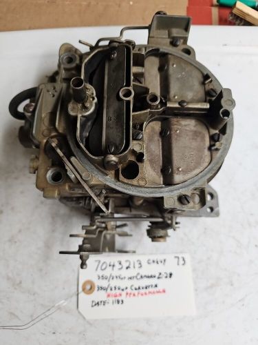 7043213 1183 Chevy Camaro Z-28 Corvette 1973 Original Vintage Carburetor, US $550.00, image 12