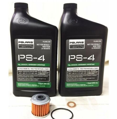 New polaris 2880913 engineered ps-4 oil change kit / 5w-50 / 4 cycle