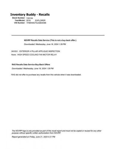 Passenger Tail Light Black Out Lens Sport Fits 16-19 EXPLORER 2216968, US $256.50, image 3