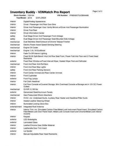 Passenger Tail Light Black Out Lens Sport Fits 16-19 EXPLORER 2216968, US $256.50, image 5