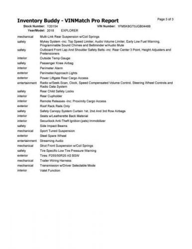 Passenger Tail Light Black Out Lens Sport Fits 16-19 EXPLORER 2216968, US $256.50, image 6