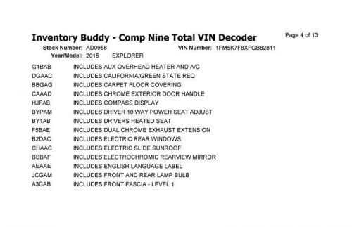 Info-gps-tv screen front display 8&#034; screen fits 14-15 explorer 2488412