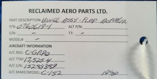 Cessna 152 hinge assy - flap activator p/n: 0760619-1