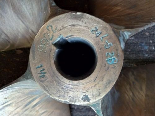 Ellison Four blade 24-inch Bronze Propeller left hand turn -5 -28 1.5” shaft 24”, US $2,900.00, image 2