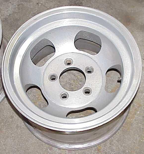 Pair Classic Aluminum Mag wheels 14x8 GM 5 on 4-3/4