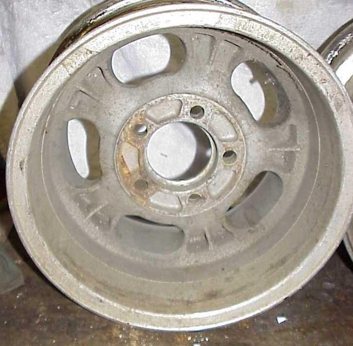 Pair Classic Aluminum Mag wheels 14x8 GM 5 on 4-3/4