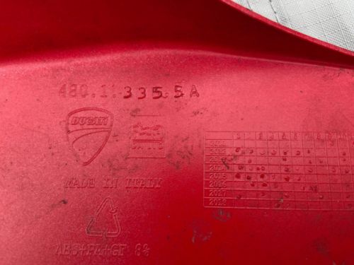 Ducati 1299 Panigale red lower right belly pan fairing OEM factory 48017401AA, US $, image 13