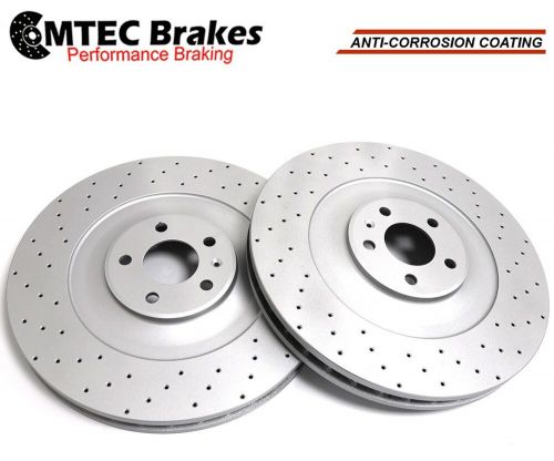 AUDI S8 5.2 Fsi Quattro 06-10 FRONT CROSS DRILLED BRAKE DISC 385mm Mintex Pads, US $, image 7