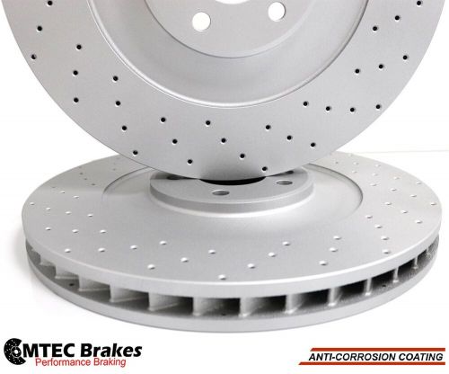 AUDI S8 5.2 Fsi Quattro 06-10 FRONT CROSS DRILLED BRAKE DISC 385mm Mintex Pads, US $, image 9