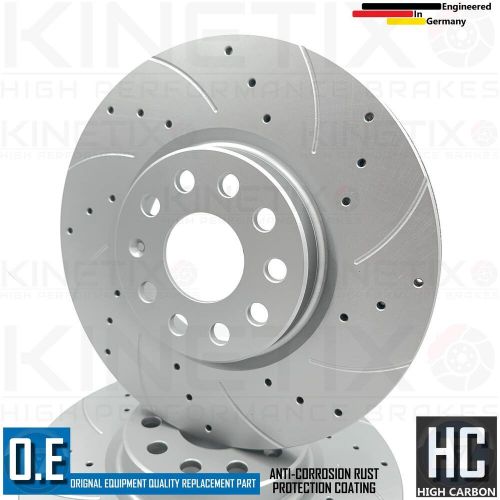 FOR VW ARTEON 2.0 TSI R-LINE DRILLED GROOVED FRONT BRAKE DISCS MINTEX PADS 312mm, US $, image 8