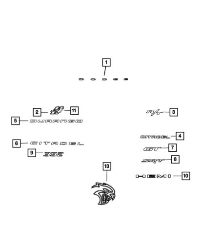 Genuine Mopar Lift-Gate Nameplate 68087333AB, US $93.13, image 3