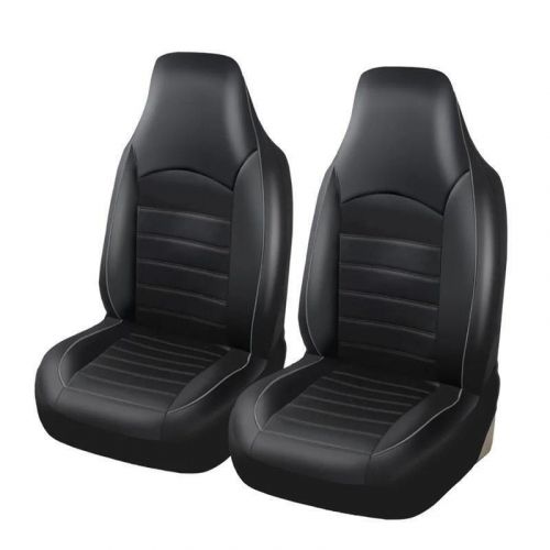 2Pcs Car Front Seat Covers Synthetic Leather High Back Bucket Protector Cushions, US $40.89, image 10