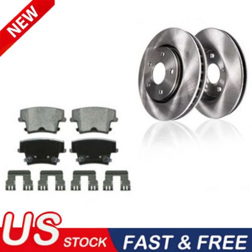 Rear disc rotors brake pads for chrysler 300 dodge challenger charger magnum