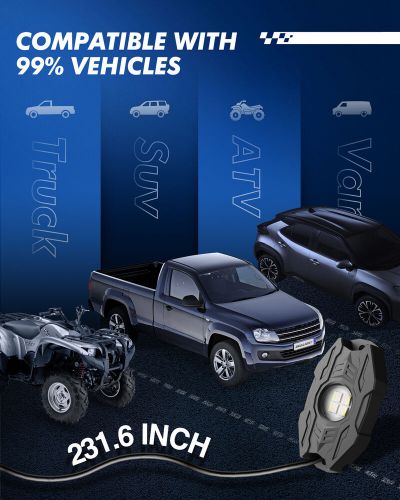 (4)LED Rock Light for Truck Pickups Offroad SUV High Quality Brand New 12V, US $39.99, image 5