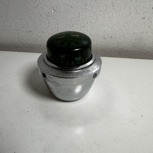 Vintage YMC Silver Black Nautical Navigation Marine Ship Yacht Boat Compass, US $39.99, image 2