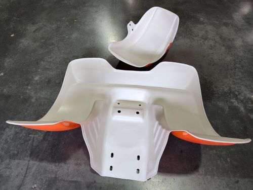 HONDA ATC70 78 - 85 PLASTIC ZEST ORANGE FRONT AND REAR FENDER SET PLASTICS, US $246.24, image 4