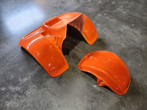 HONDA ATC70 78 - 85 PLASTIC ZEST ORANGE FRONT AND REAR FENDER SET PLASTICS, US $246.24, image 5