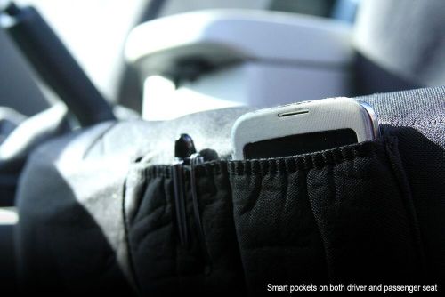 For VW New Don't Worry Be Happy Black Fabric Car Truck Seat Covers Set, US $43.25, image 2