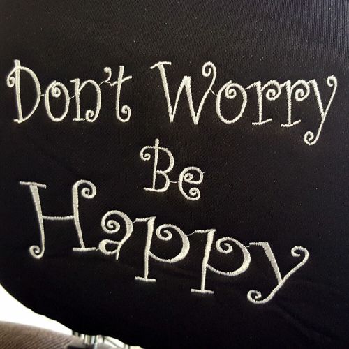 For VW New Don't Worry Be Happy Black Fabric Car Truck Seat Covers Set, US $43.25, image 5