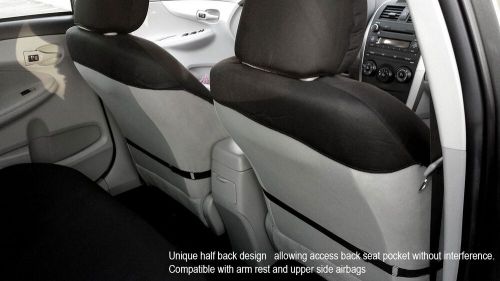 For VW New Don't Worry Be Happy Black Fabric Car Truck Seat Covers Set, US $43.25, image 7