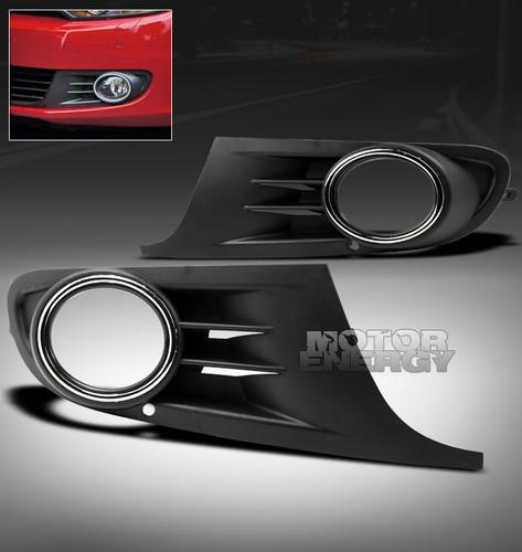 2010 2011 2012 vw golf jetta mk6 abs bumper lower fog light grille covers insert