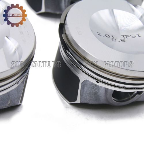 OEM Pistons Rings Oversize 83.01mm +0.5mm Φ21mm For Audi A3 A4 A5 VW GTI 2.0 TSI, US $193.00, image 6